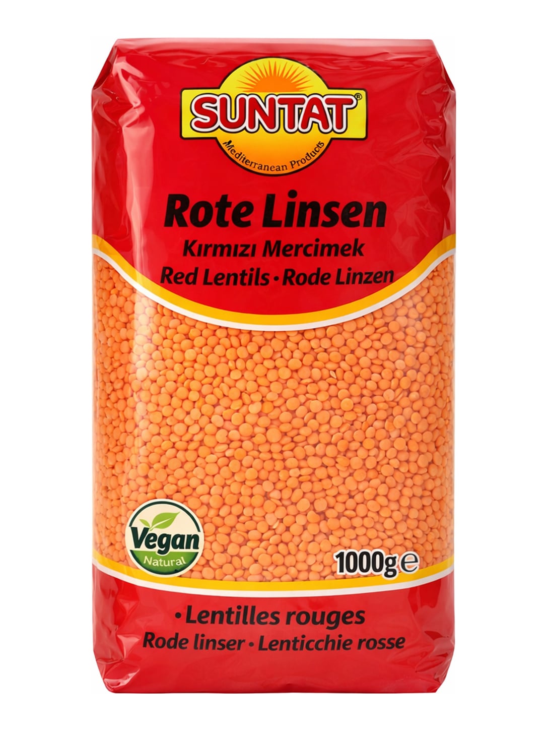 Suntat Rote Linsen 1000g – Kırmızı Mercimek Red Lentils