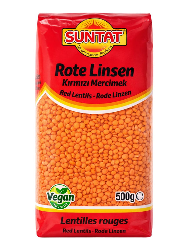 Suntat Rote Linsen 500g – Kırmızı Mercimek Red Lentils