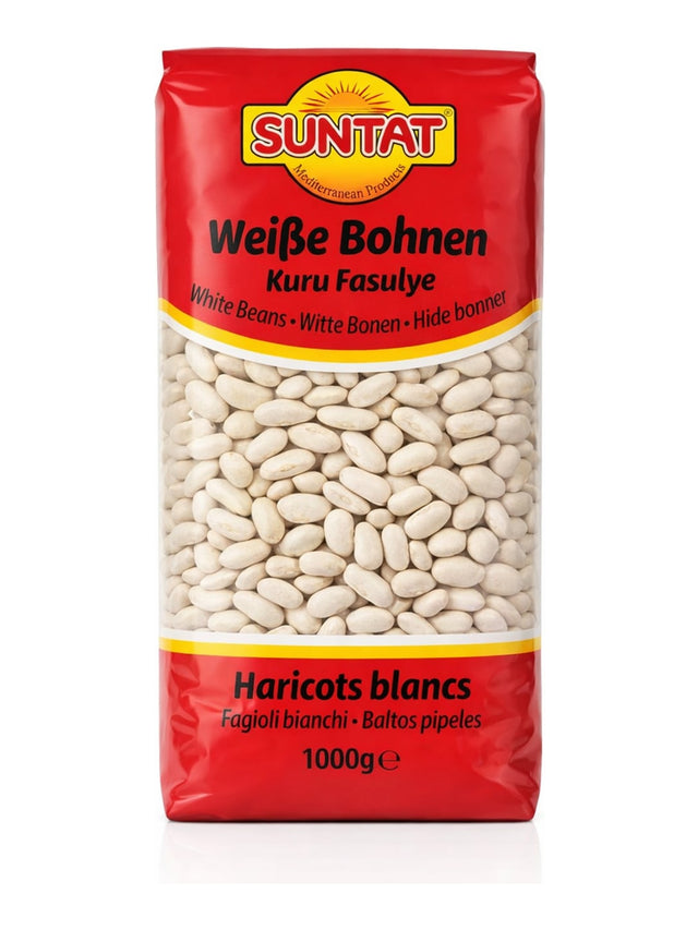 Suntat Weisse Bohnen 1000g – Kuru Fasulye getrocknete weiße Bohnen
