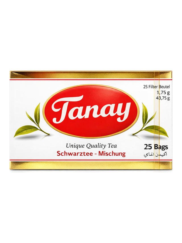 Tanay Schwarztee Mischung 43,75 g (25 Beutel) – Unique Quality Ceylon Tea Teebeutel