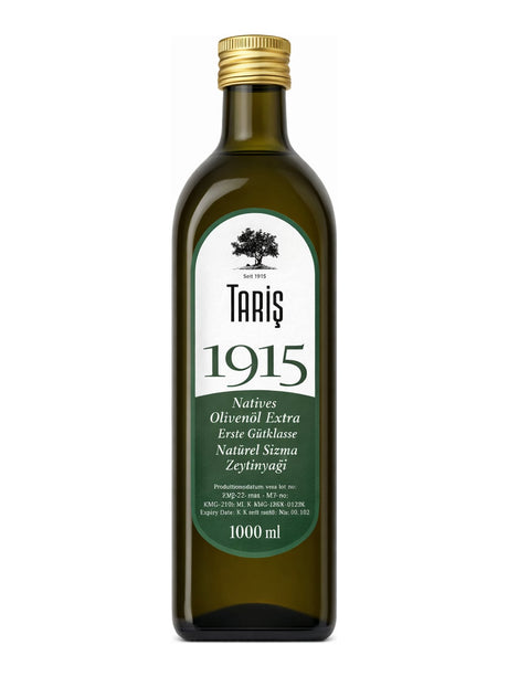 Tariş 1915 Natives Olivenöl Extra 1000 ml – Natürel Sızma Zeytinyağı kaltgepresst aus der Türkei