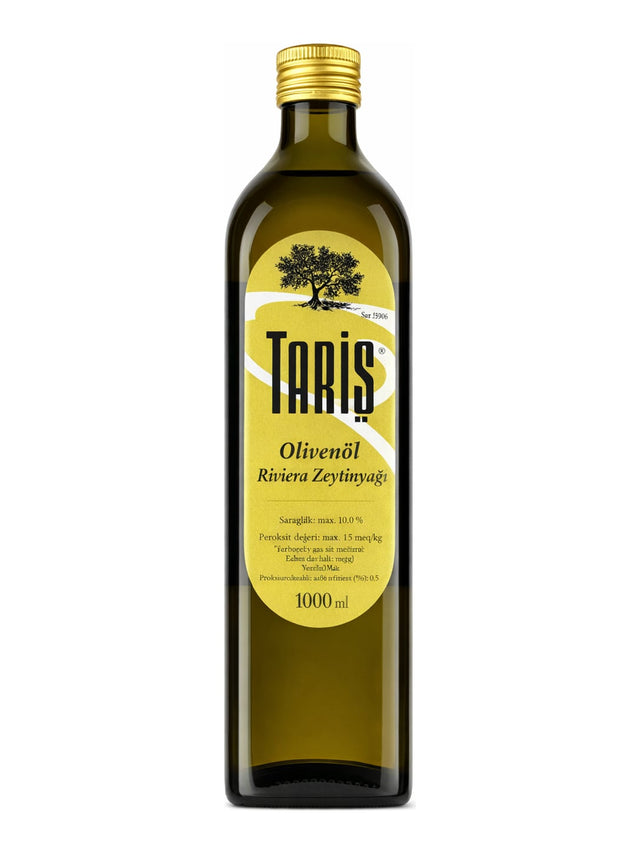 Tariş Olivenöl Riviera Zeytinyağı 1000 ml – mildes türkisches Speiseöl