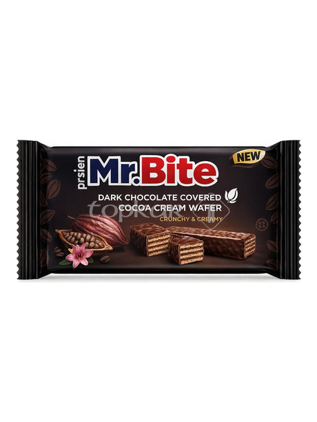 Töre Mr. Bite Zartbitter Schokoladenwaffel 38g – Dark Chocolate Cocoa Cream Wafer