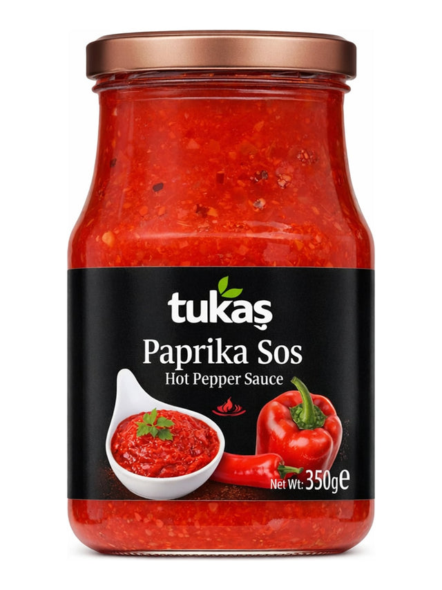 Tukaş Scharfe Paprikasauce 350g – Acı Biber Sosu Hot Pepper Sauce