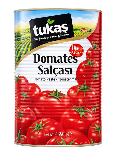 Tukaş Domates Salçası 4350g – Doppelt konzentriertes Tomatenmark aus der Türkei