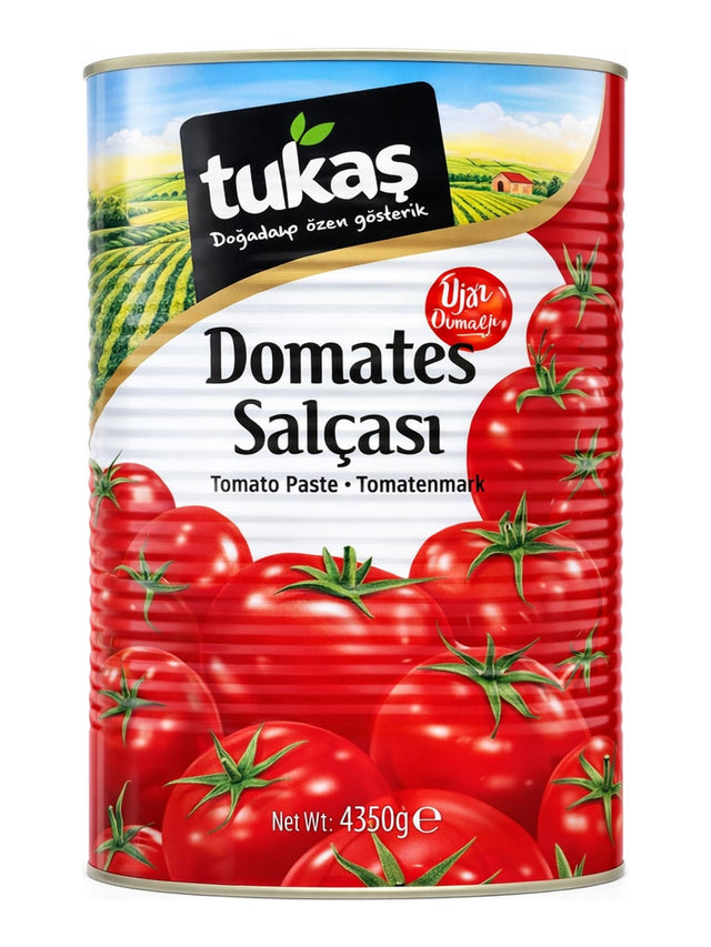 Tukaş Domates Salçası 4350g – Doppelt konzentriertes Tomatenmark aus der Türkei