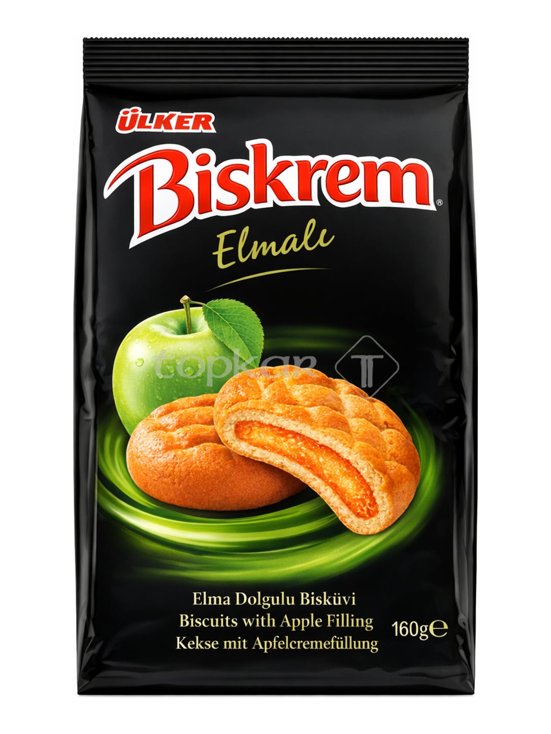 Ülker Biskrem Elmalı 160g – Kekse mit Apfelfüllung