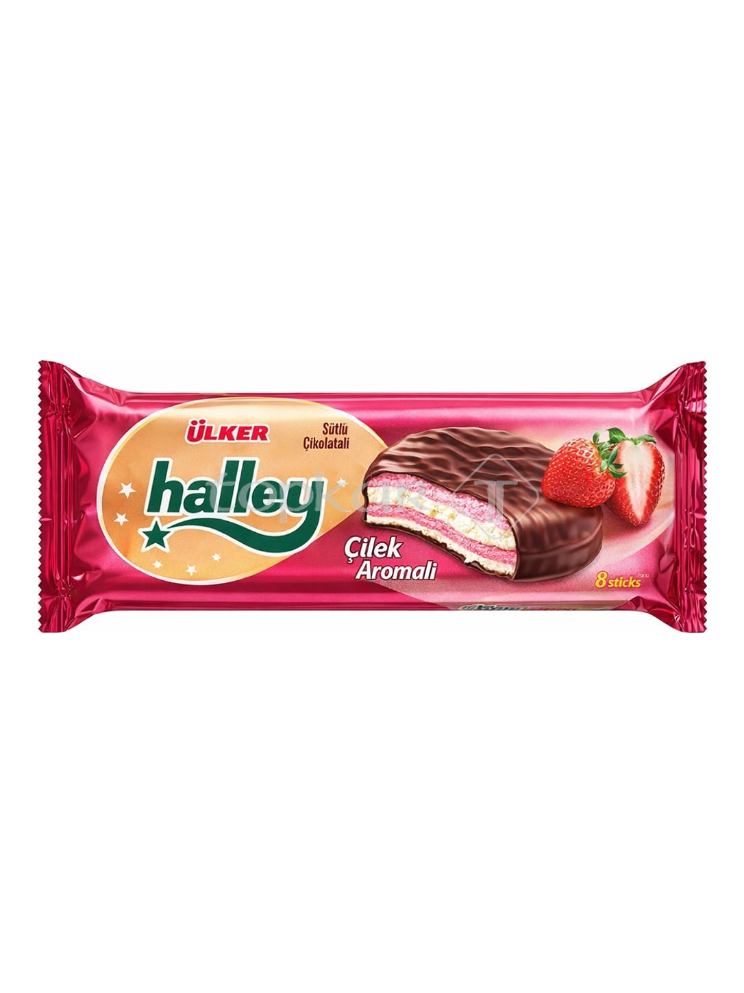Ülker Halley Erdbeer 240g – Çilek Sandwich Keks mit Marshmallow und Schokolade
