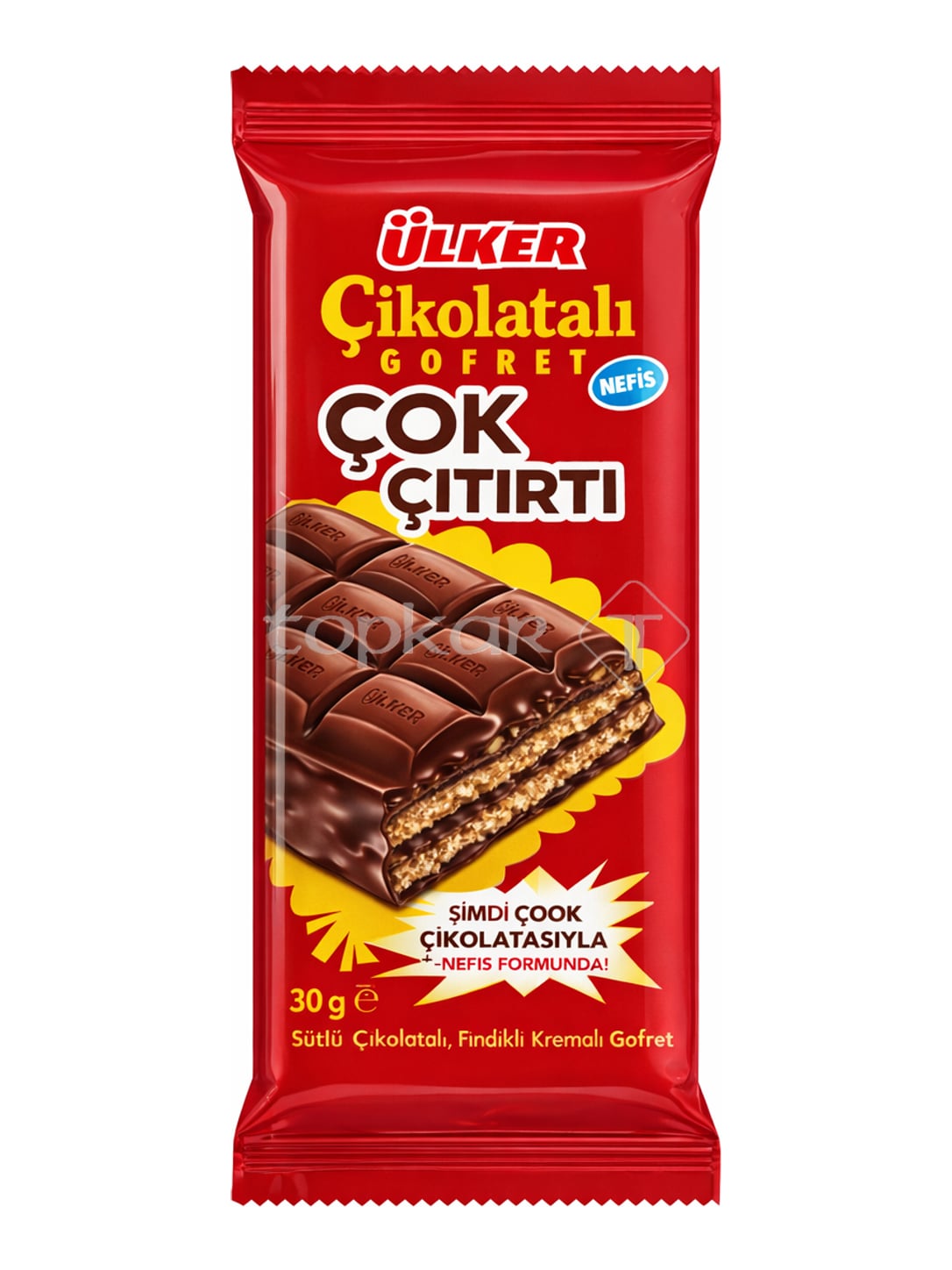 Ülker Schokoladenwaffel 100g – Çikolatalı Gofret mit Haselnusscreme