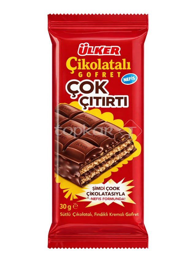 Ülker Schokoladenwaffel 100g – Çikolatalı Gofret mit Haselnusscreme