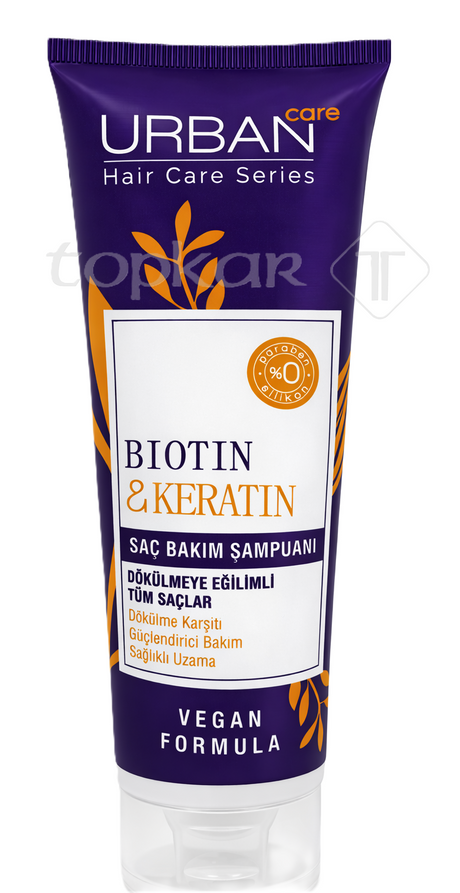 Urban Care Shampoo Biotin & Keratin 250ml – Anti-Haarausfall Shampoo vegan