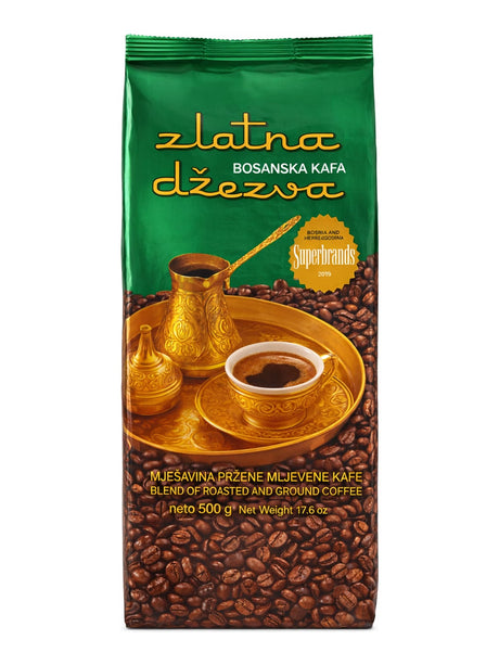 Vispak Zlatna Džezva Bosanska Kafa 500g – Bosnischer Kaffee gemahlen geröstet