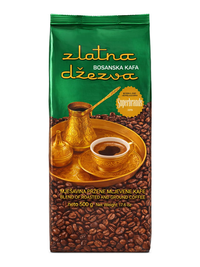 Vispak Zlatna Džezva Bosanska Kafa 500g – Bosnischer Kaffee gemahlen geröstet