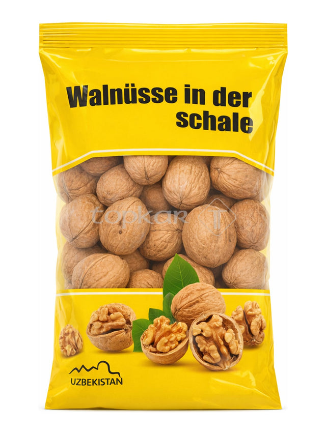 Topkar Walnüsse in der Schale 500g – Kabuklu Ceviz ganze Walnüsse