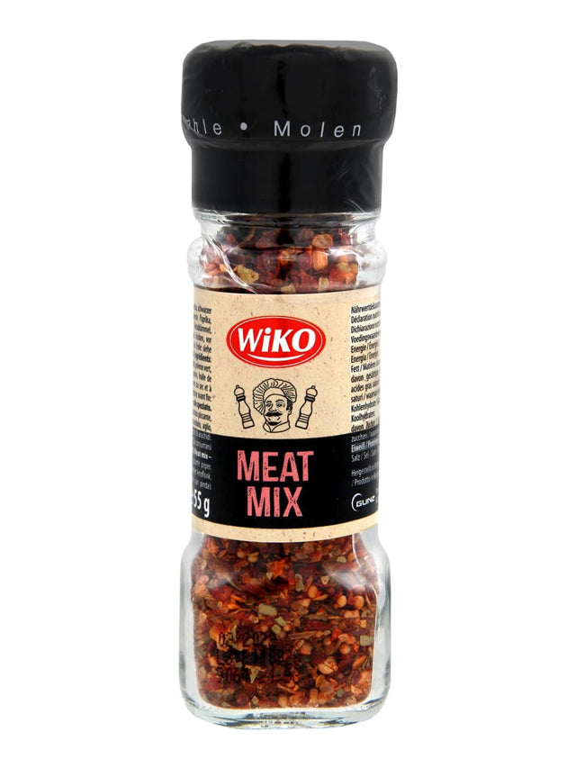 WiKO Gewürzmühle Fleischgewürz 55g – Grillgewürz Steakgewürz Mühle