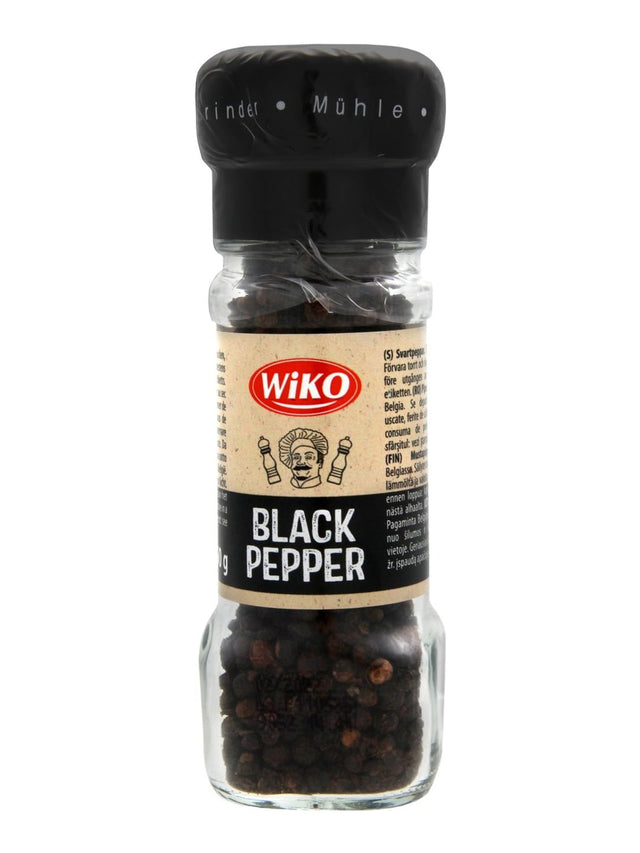 WiKO Schwarzer Pfeffer Gewürzmühle 50g – frisch gemahlener Pfeffer