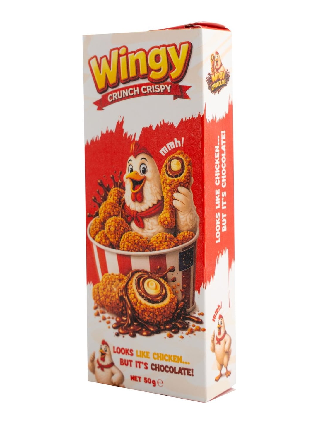 Wingy Crunch Crispy Chicken Chocolate 50g – Milchschokolade mit Keks-Crunch