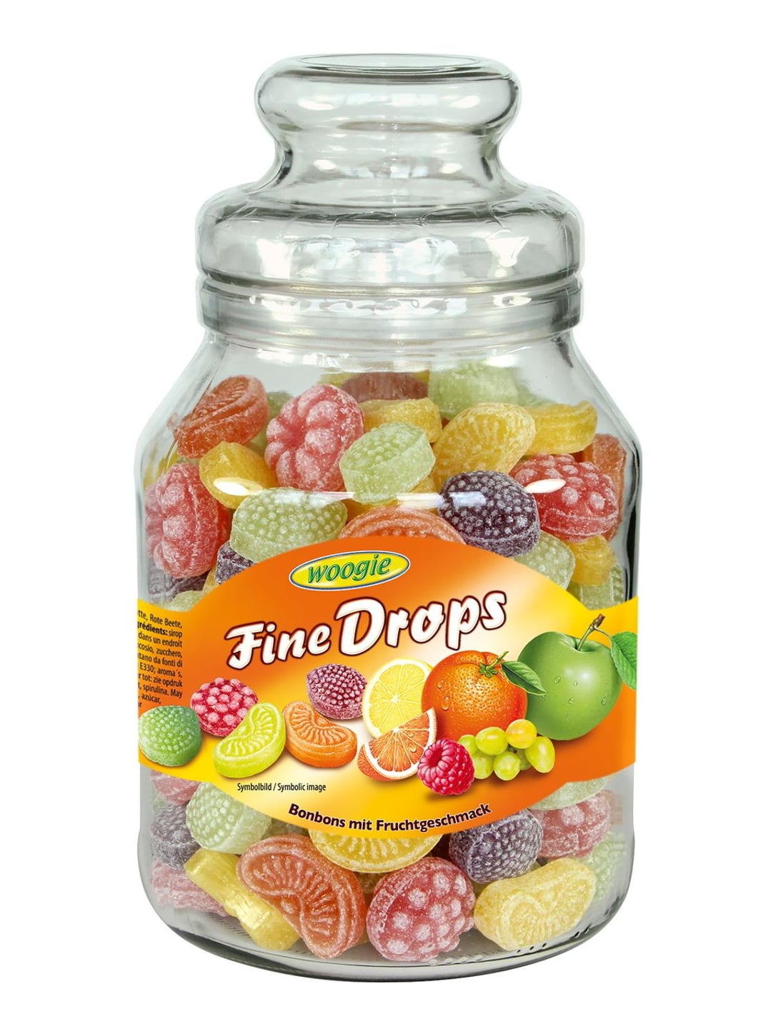 Woogie Bonbons mit Früchtemixgeschmack 966g – fruchtige Hartbonbons Früchtemix