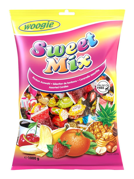 Woogie Bonbons Sweet Mix 1 kg – bunte Bonbon-Mischung Hartbonbons