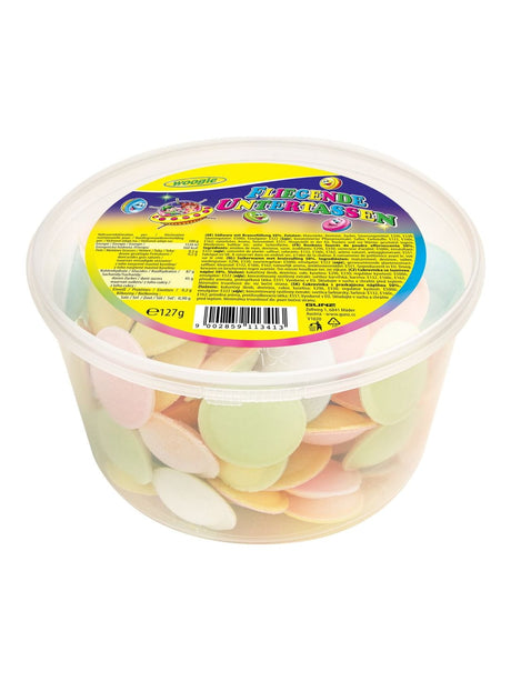 Woogie Fliegende Untertassen mit Brausefüllung 127g – Oblaten UFO Brause