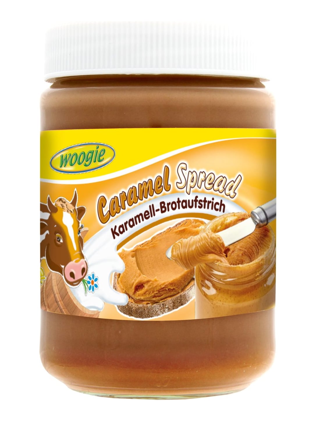 Woogie Karamell-Brotaufstrich 400g – cremiger Karamellaufstrich