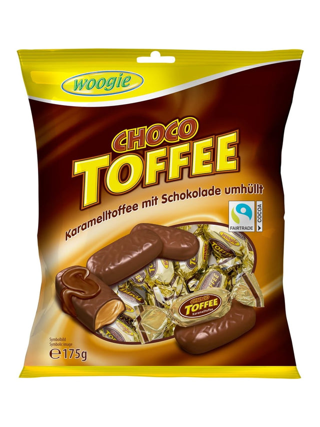 Woogie Karamell Toffee mit Schokolade 175g – Schoko Karamellbonbons