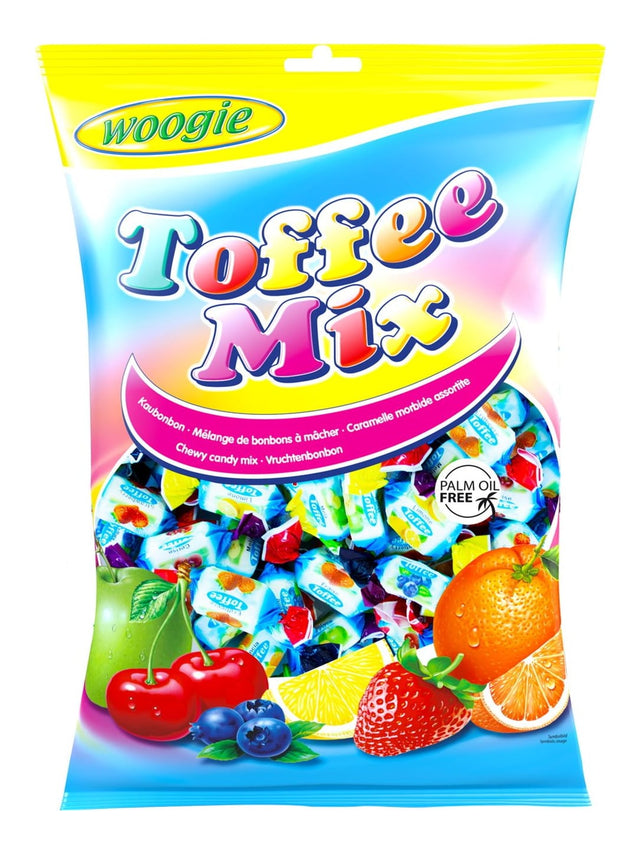 Woogie Kaubonbons Toffee Mix 1 kg – cremige Toffee Bonbons