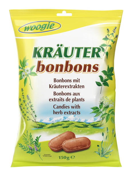 Woogie Kräuterbonbons 150g – Bonbons mit 14 Kräuterextrakten