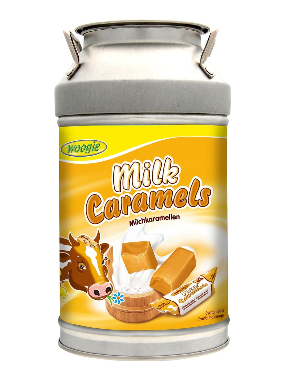 Woogie Milchkaramellen-Kanne Spardose 250g – cremige Karamellbonbons