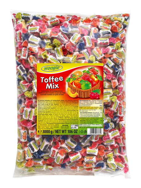 Woogie Toffee Mix 3 kg – Kaubonbons gemischte Toffee-Bonbons
