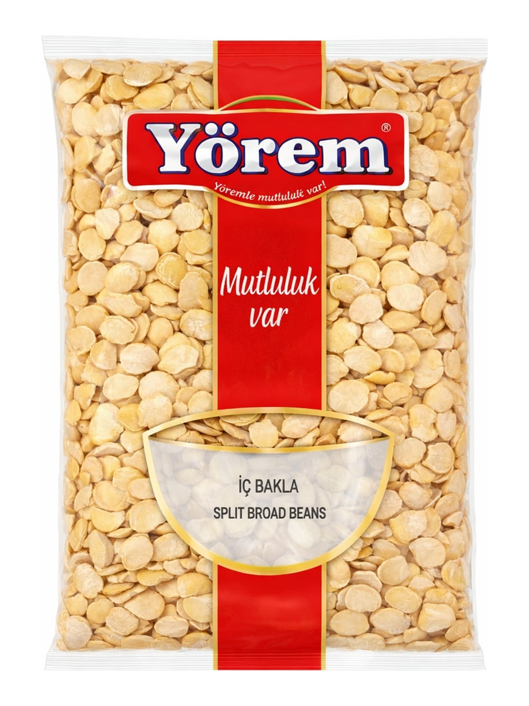 Yörem İç Bakla Split Broad Beans 1000g – geschälte gespaltene Saubohnen Fava Beans