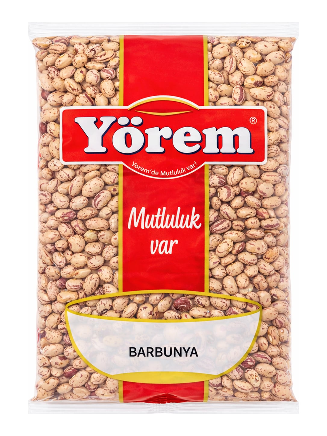 Yörem Wachtelbohnen Barbunya 1000g – getrocknete Pintobohnen Red Speckled Kidney Beans