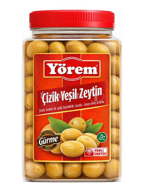 Yörem Grüne Oliven Geritzt