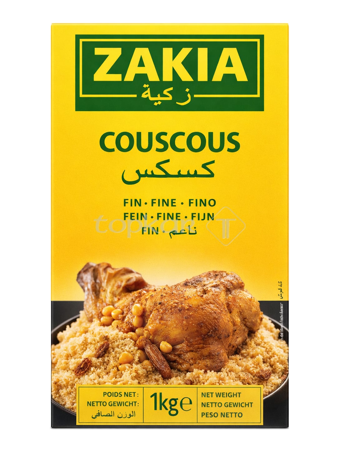 Zakia Couscous Fin 1 kg – feiner Hartweizen-Couscous