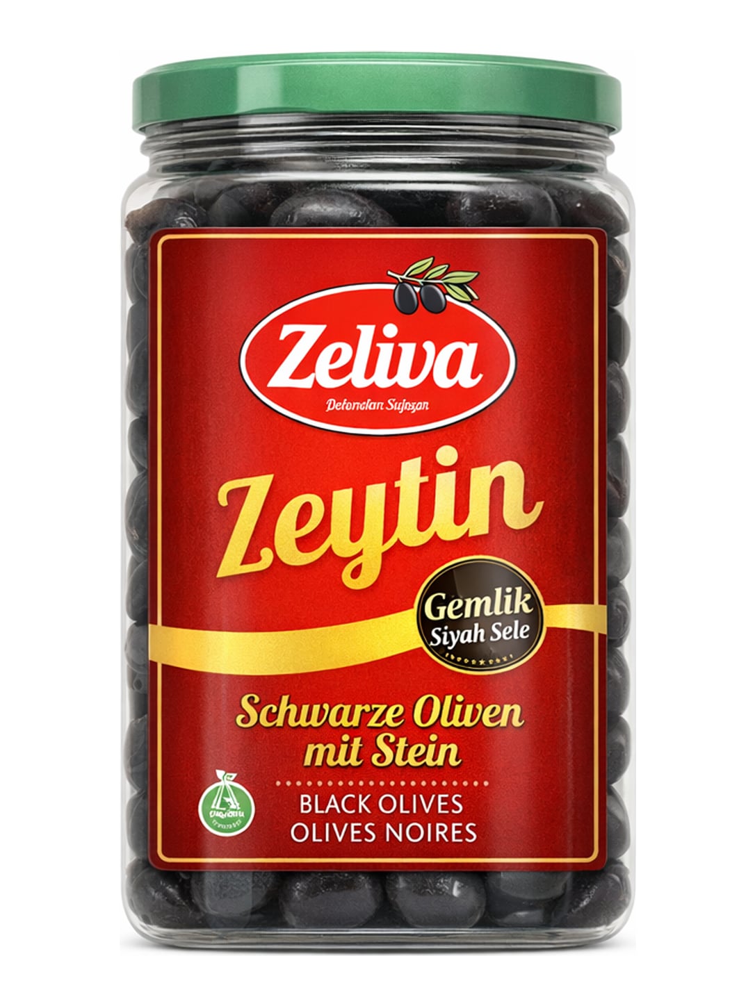 Zeliva Schwarze Oliven mit Stein 400g – Gemlik Siyah Sele Zeytin türkische Oliven