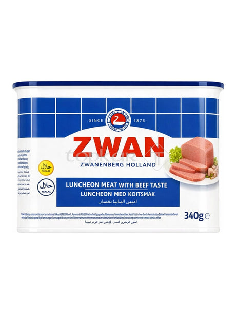 Zwan Frühstücksfleisch mit Rindfleischgeschmack 340g – Halal Luncheon Meat Beef